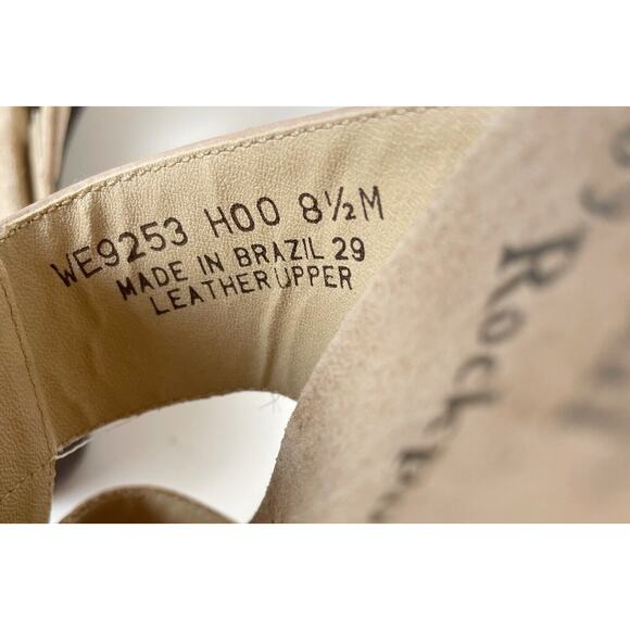 Rockport Sandals Womens 8.5 M Tan Nubuck Leather Wedge Walking Comfort Shoes - Picture 7 of 8